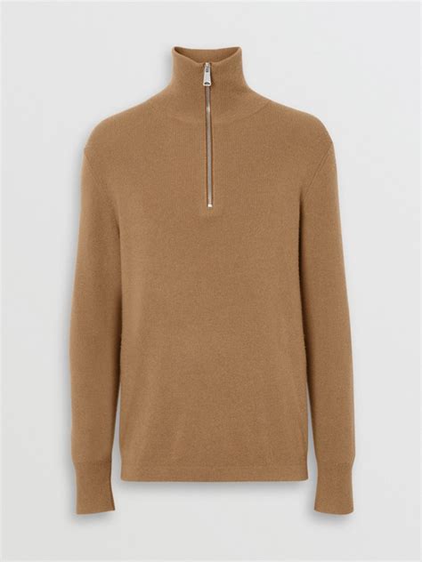 burberry pullover herren camel|BURBERRY Wool Half.